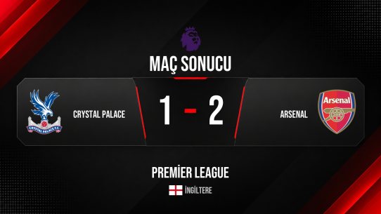 Crystal Palace 1-2 Arsenal: Topçular sezonu galibiyetle kapattı