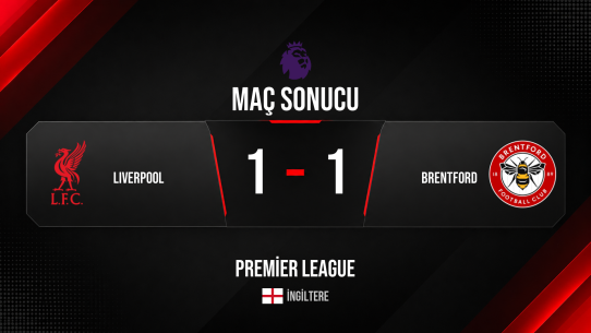 Liverpool, Anfield’da Brentford ile 1-1 berabere kaldı