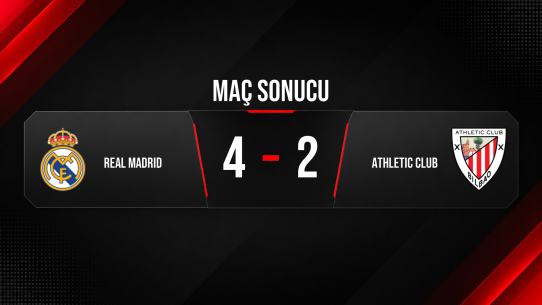 Real Madrid sezon finalinde Athletic Club’ı 4-2 yendi