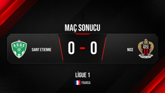 Saint Etienne ile Nice golsüz kapattı: Ligue 1’de final 0-0