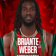 Basketbolcu Briante Weber'in Karşıyaka'ya transferini duyuran görsel